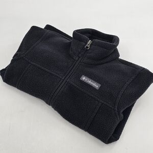 COLUMBIA FLEECE JACKET KIDS SIZE 4T BLACK PRE-OWNED